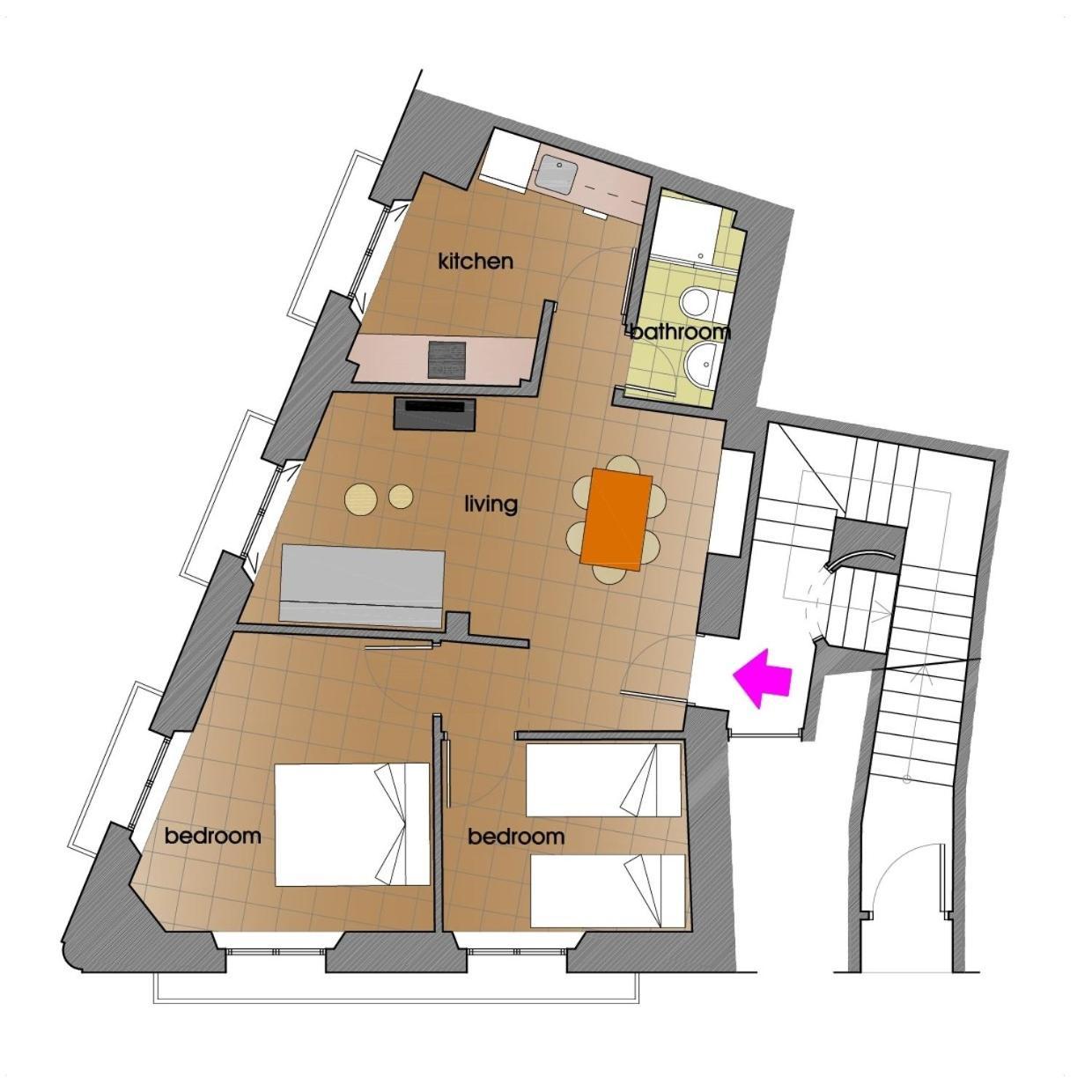 Homeyseville- Bright Apartment At Santa Cruz 6 Pax, Parking Optional Exterior foto